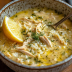 Mediterranean Lemon Chicken Soup (Greek Avgolemono)